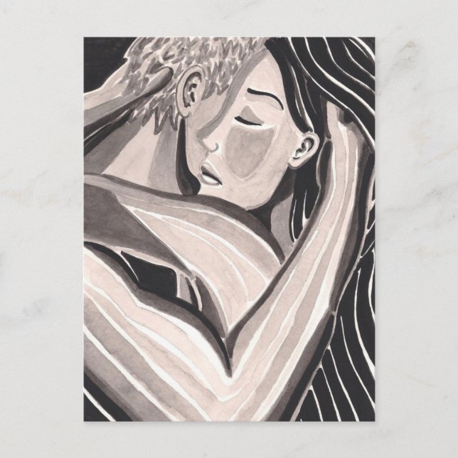 Håll mig till höger vykort (Framsida)