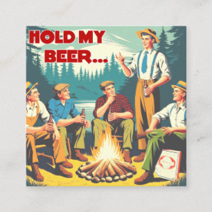 Håll min Beer Camping Tilläggskort