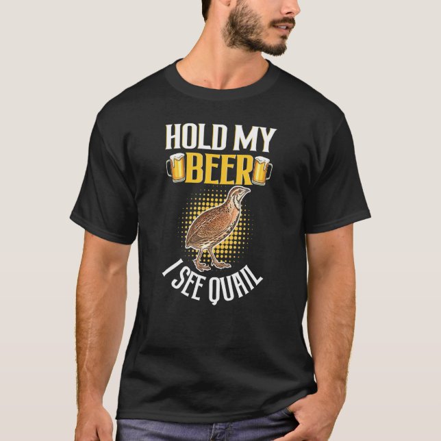 Håll min Coola öl jag ser kvail - kvail T Shirt (Framsida)