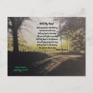 HÅLL MIN HAND POSTCARD VYKORT