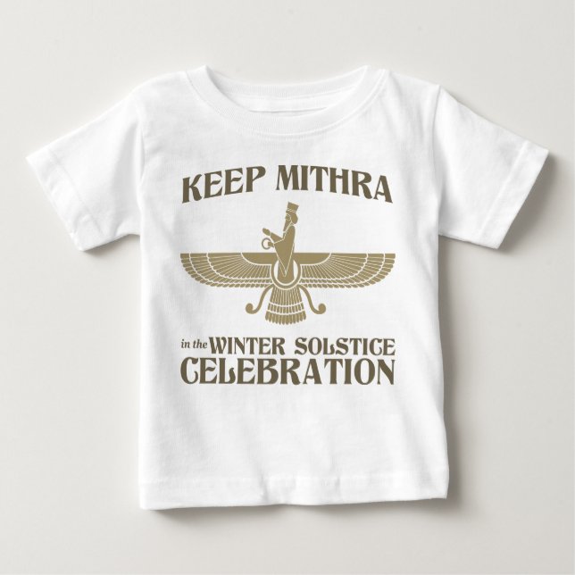 Håll Mithra i vinterSolsticefirandet T-shirt (Framsida)