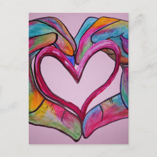 Håll mitt hjärta i Händerna Vykort