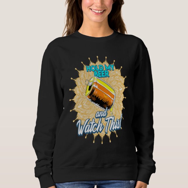 Håll mitt öl och titta på det här t shirt (Framsida)