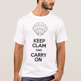 Håll musslan och bär på T-tröja T-shirt