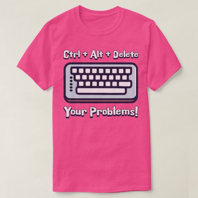 Håll ned Ctrl och ta bort problematiken med tangen T Shirt (Design framsida)