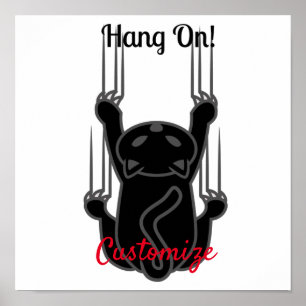 Håll ned på svart katt Thunder_Cove Poster