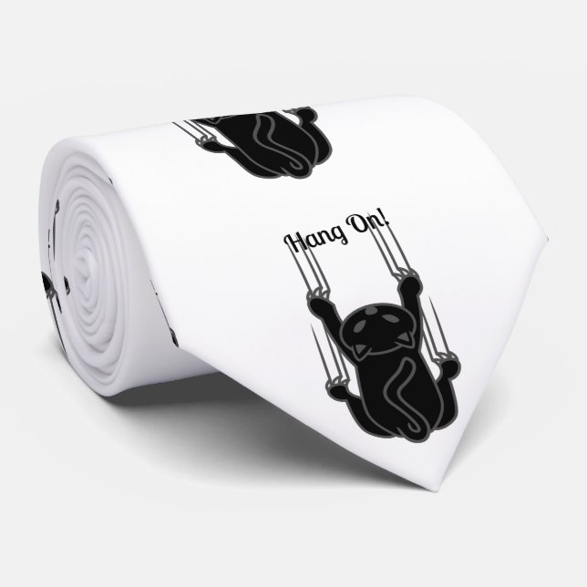 Håll ned på svart katt Thunder_Cove Slips (Rullad)