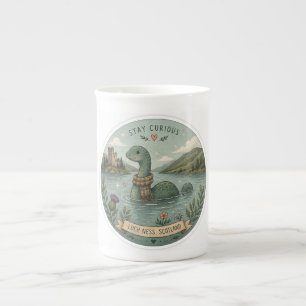 Håll Nyfiken Mysig Kryptid Nessie Loch Ness Monste Benporslin Mugg