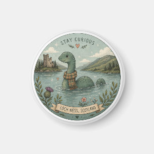 Håll Nyfiken Mysig Kryptid Nessie Loch Ness Monste Magnet