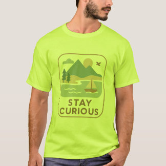 Håll Nyfikenheten Vid Livet – Minimalistisk Naturi T Shirt