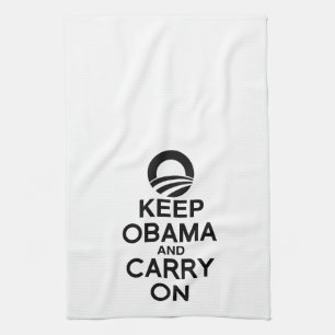 HÅLL OBAMA OCH BÄR PÅ - .PNG KÖKSHANDDUK