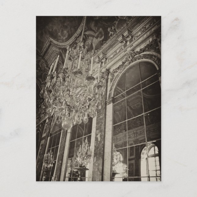 Hall of Spegel, Château Versailles 1 Vykort (Framsida)