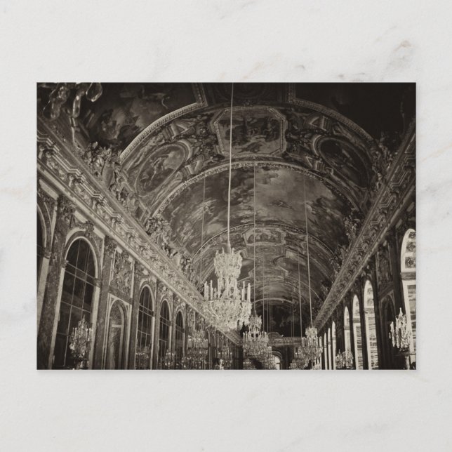 Hall of Spegel, Château Versailles 2 Vykort (Framsida)