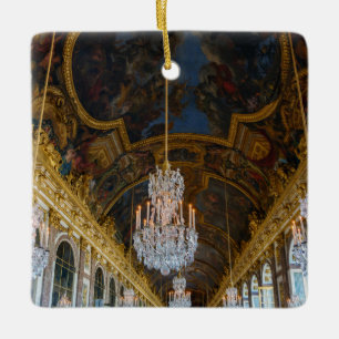 Hall of Spegel i Chateau de Versailles Julgransprydnad Keramik