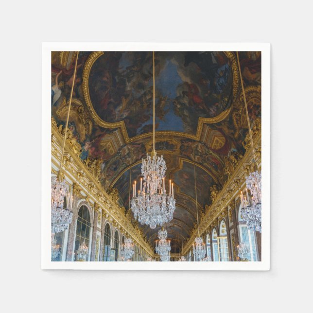Hall of Spegel i Chateau de Versailles Pappersservett (Framsidan)