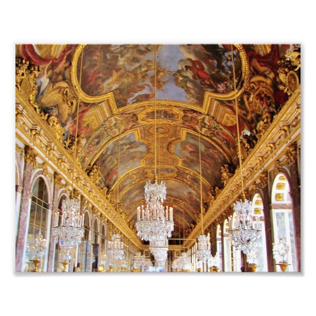 Hall of Spegel, Versailles Fototryck (Framsidan)