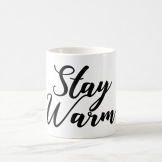 Håll ord typografin varmt kaffemugg