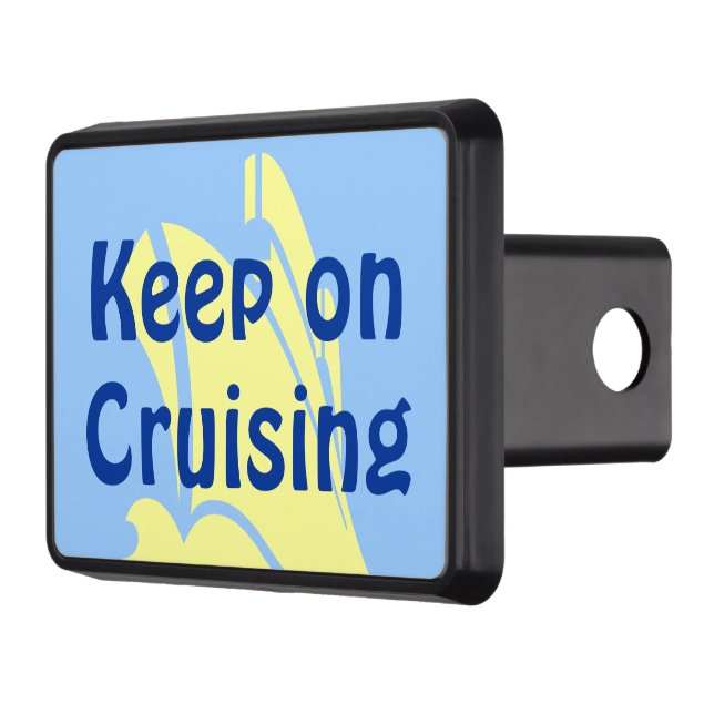 Håll på att kryssa omkring gult skydd för dragkrok (Vänster)