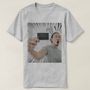 Håll På, Det Är Min Tur! – Tecknad Uttrycksdesign T Shirt