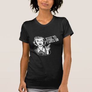 Håll på Yo byxor! - Retro hemmafru T-shirt