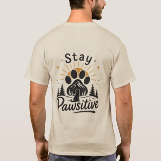 Håll Positivt Hundälskare T-Shirt