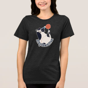 Håll Positivt Kvinnors Tri-blend Smokingkatt Födel T Shirt
