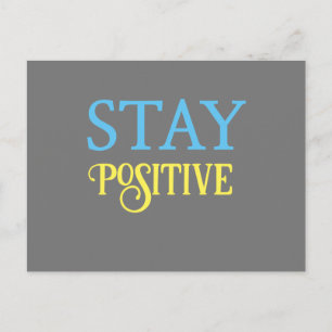 Håll Positivt Vykort