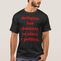 Håll religionen ut ur politik
