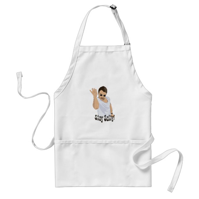 Håll Salt Salt Bae Roligt Meme Förkläde (Framsidan)