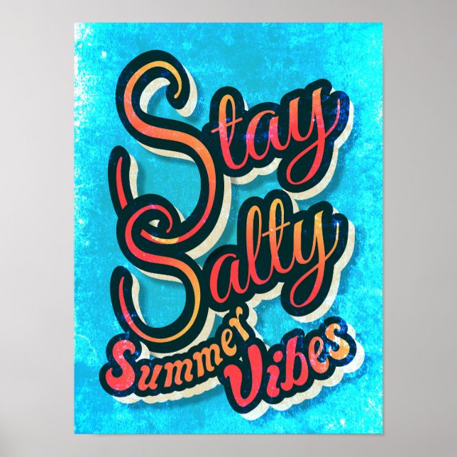 Håll Salt Sommar Känsla  Poster (Framsidan)