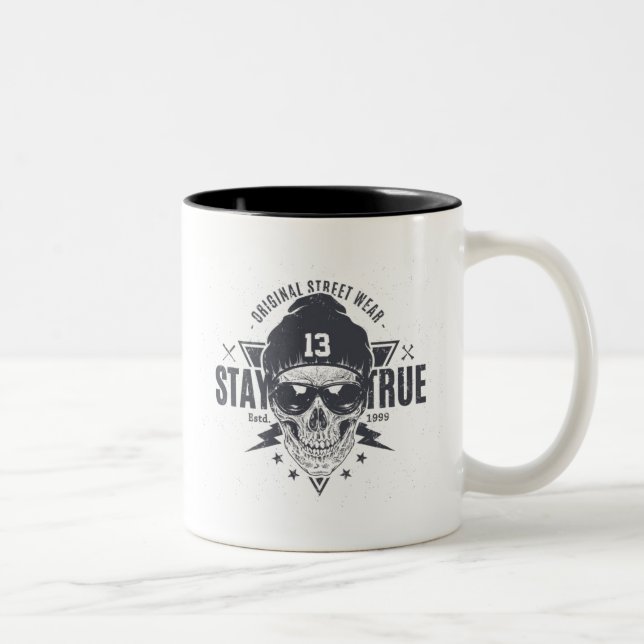 Håll sann koffein Två-Tonad mugg (Höger)