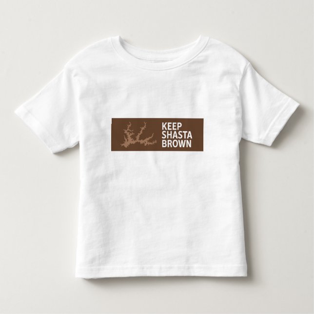 Håll Shasta brun småbarnstil T Shirt (Framsida)