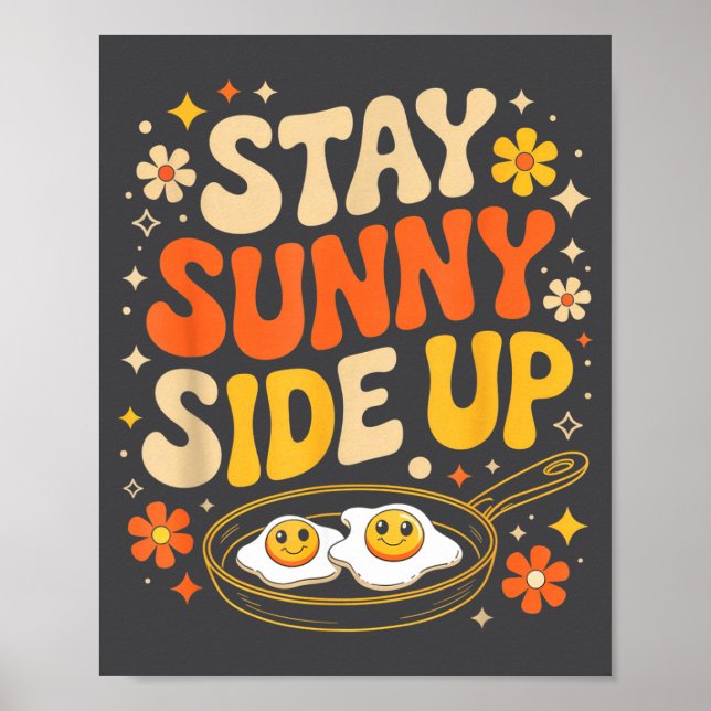 Håll Soliga Sidan Upp Rollig Ägg Frukost Sitivity  Poster (Framsidan)