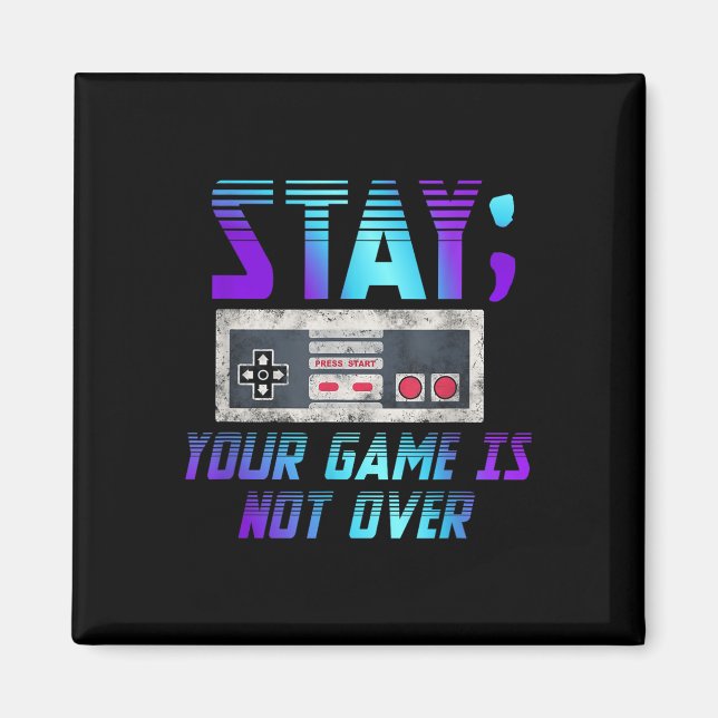 Håll spelet borta från självmordsförebyggande spel magnet (Framsidan)