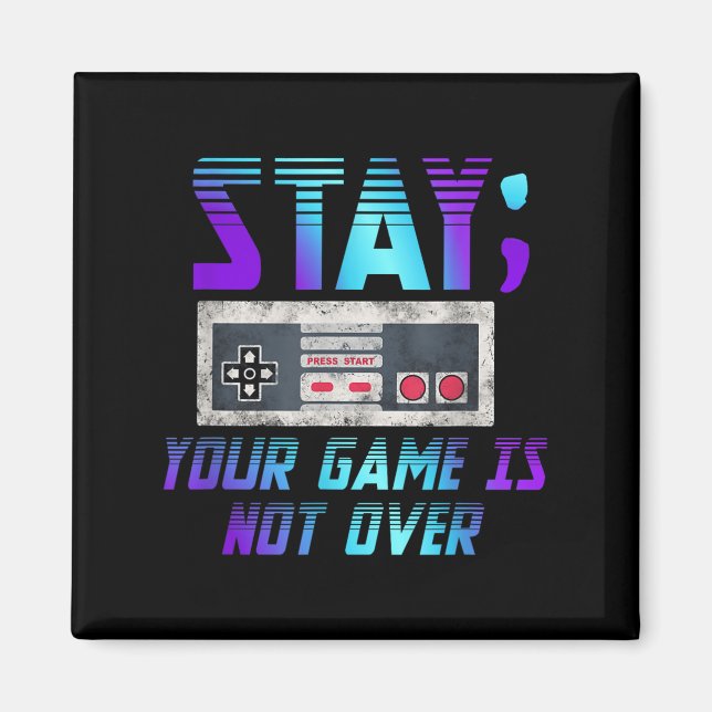 Håll spelet borta från självmordsförebyggande spel magnet (Framsidan)