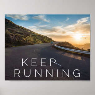 Håll spring - Motivational affisch