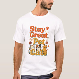 Håll Stora Sällskaps Katter Söta Kattälskare Desig T Shirt