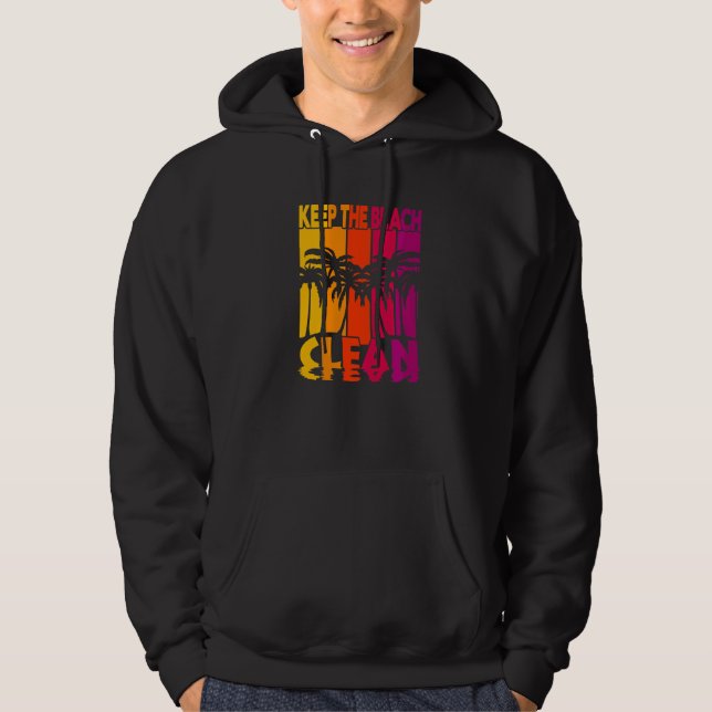 Håll Stranden Ren   Hoodie (Framsida)