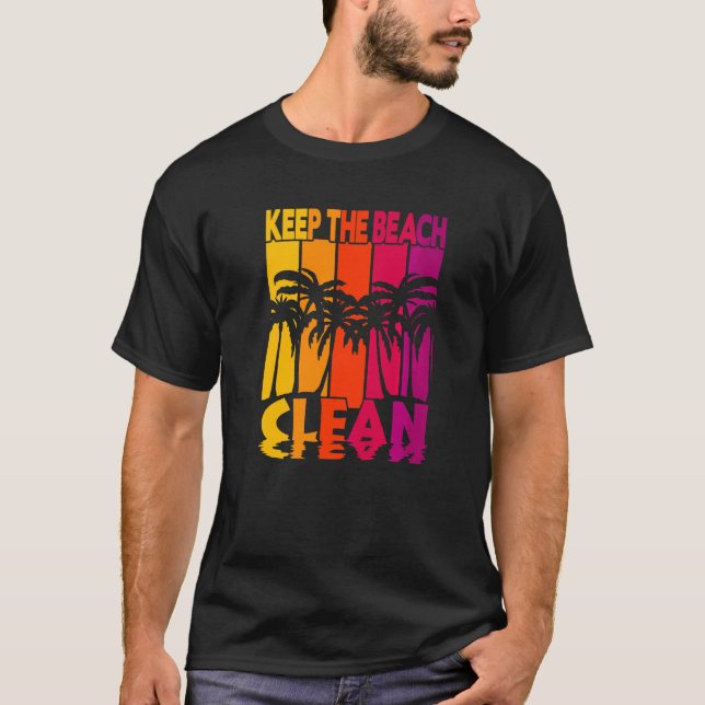 Håll Stranden Ren   T Shirt (Framsida)