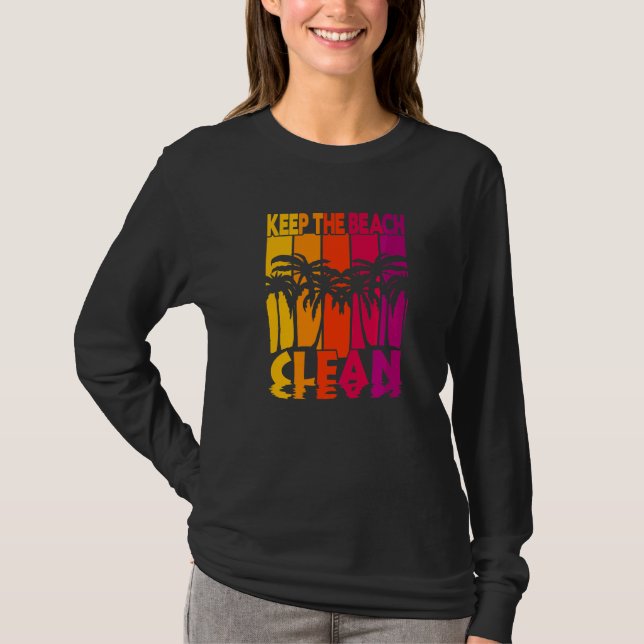 Håll Stranden Ren   T Shirt (Framsida)