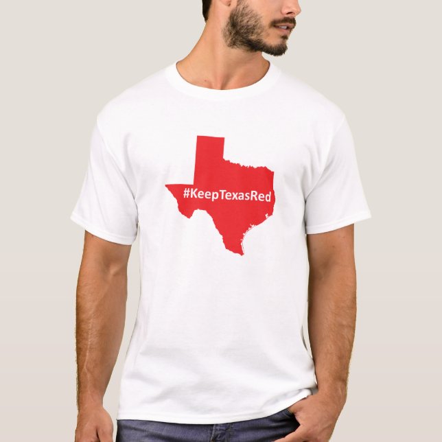 Håll Texas röda manar skjorta T Shirt (Framsida)
