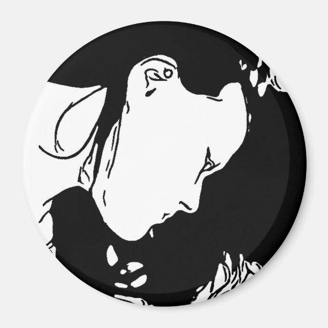 Håll tillbaka hennes hår magnet (Framsidan)