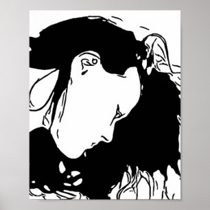 Håll tillbaka hennes hår poster