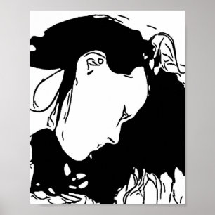 Håll tillbaka hennes hår poster