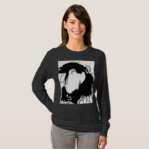 Håll tillbaka hennes hår t shirt