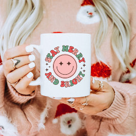 Håll tyst och få god jul kaffemugg