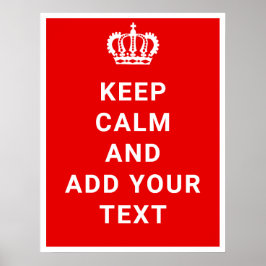 Håll tyst och fortsätt med din egen text poster