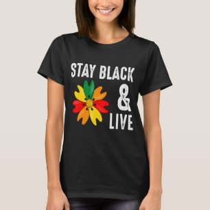 Håll tyst och håll kvar Proud Afro Black-historik T Shirt