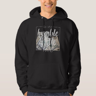 Håll tyst om Hustle Hard Hip hop Gift Women Manar Hoodie