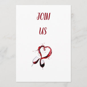 HÄLL UPP DET VIN ***VALENTINE*** FESTINBJUDAN INBJUDNINGAR